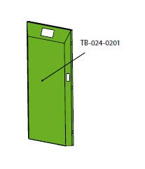 Ізоляція дверцят котла TB24кВт - TB-024-0201-V02-RAL6018